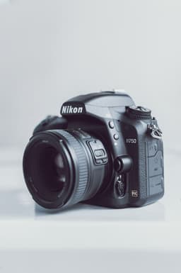 Nikon D750 camera with a 50mm lens